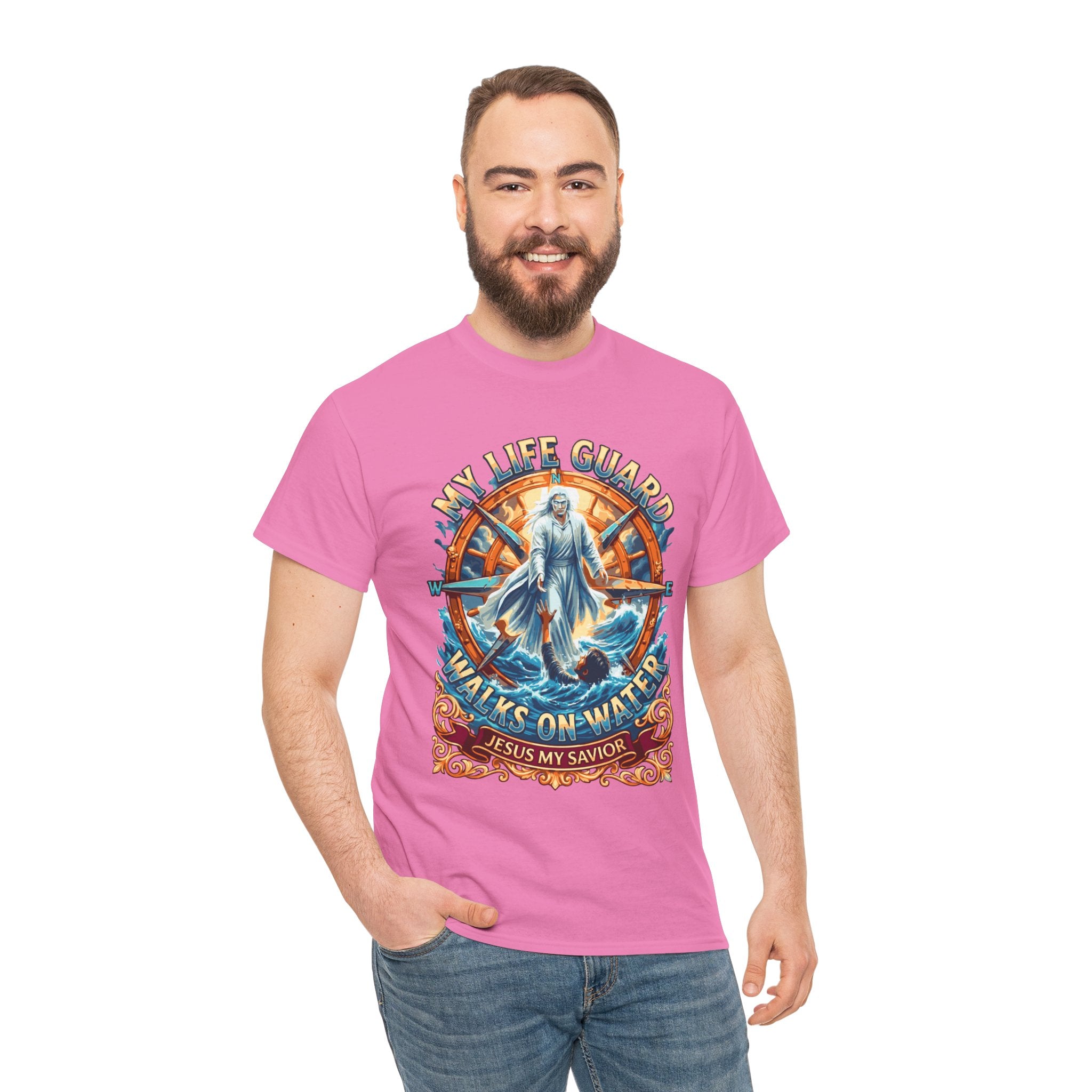 My Life Guard Walks On Water Unisex Heavy Cotton Tee