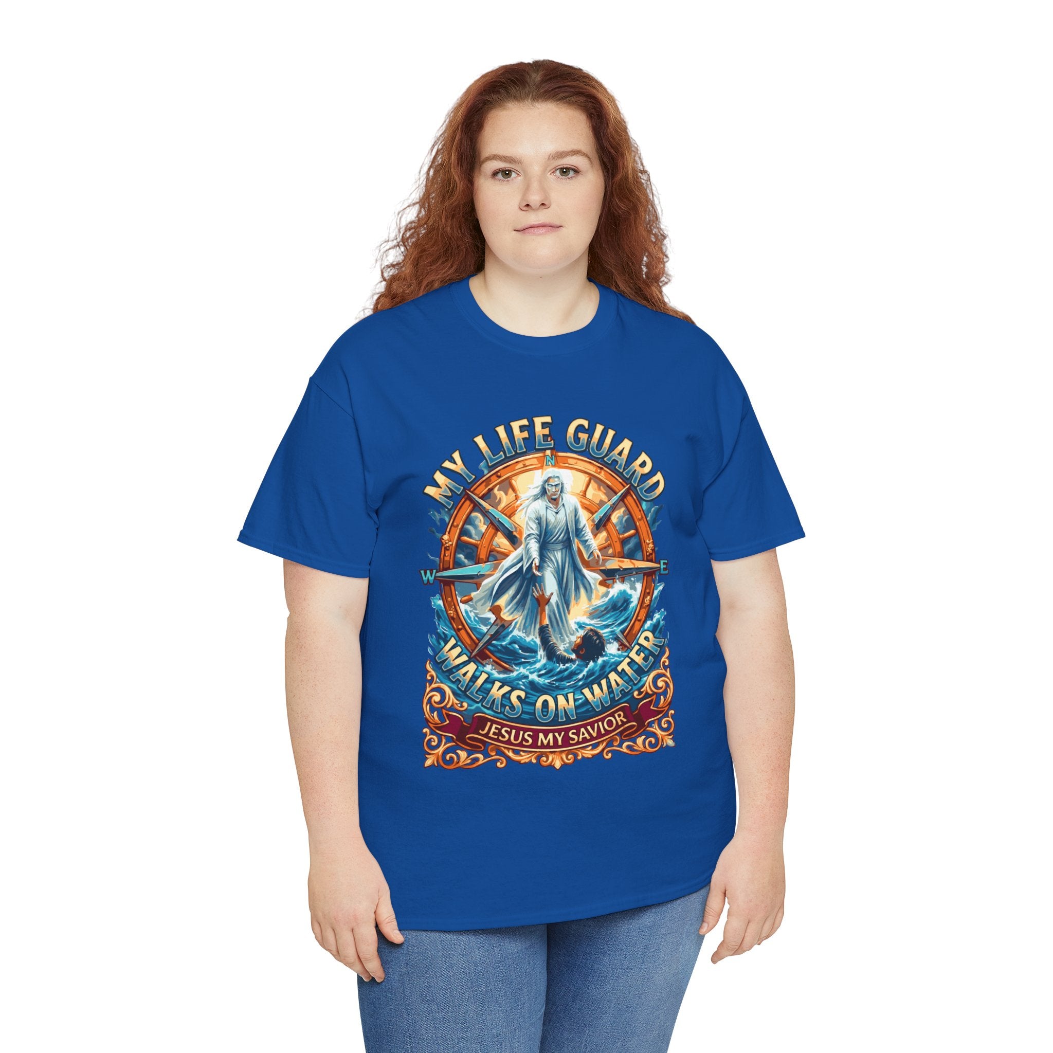 My Life Guard Walks On Water Unisex Heavy Cotton Tee