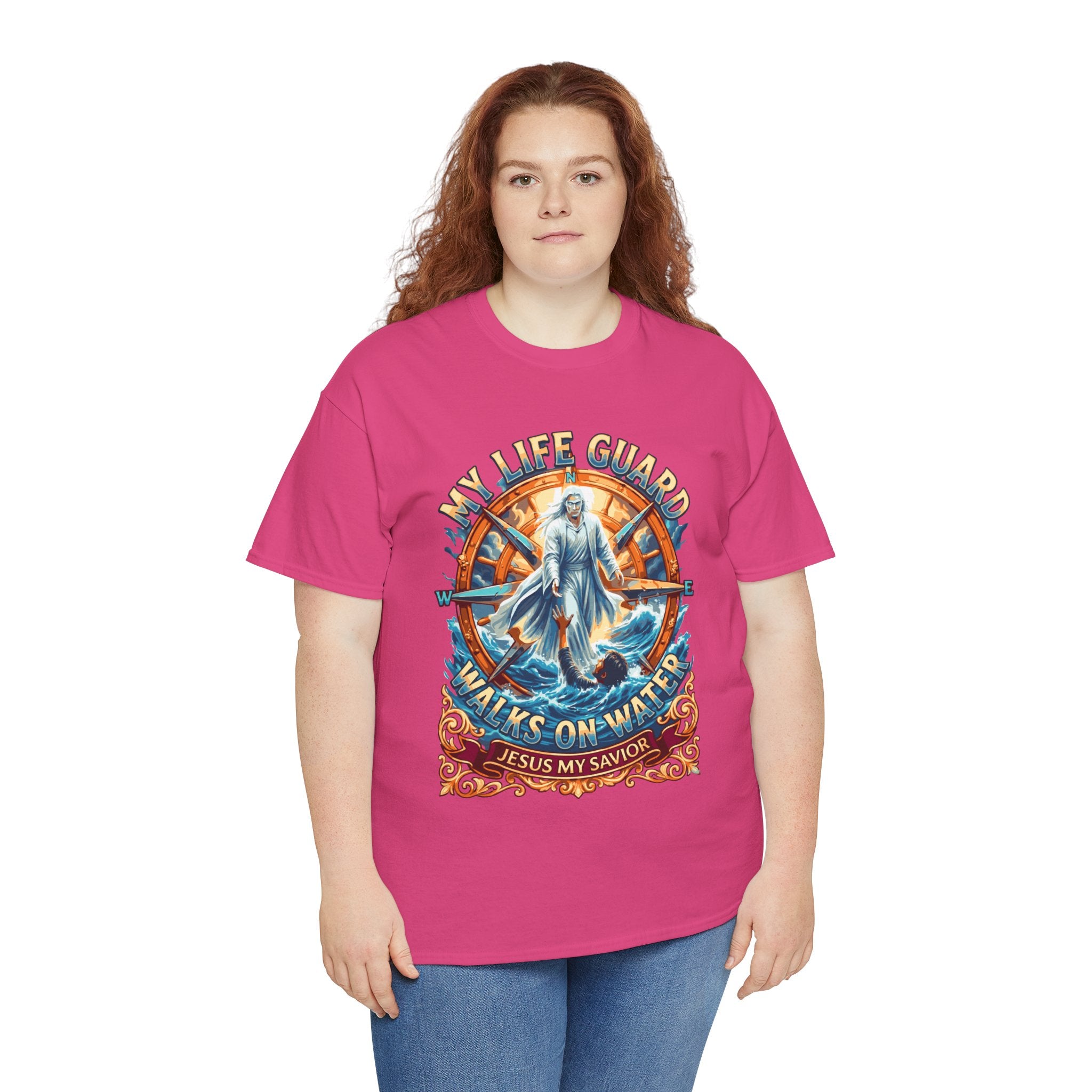 My Life Guard Walks On Water Unisex Heavy Cotton Tee