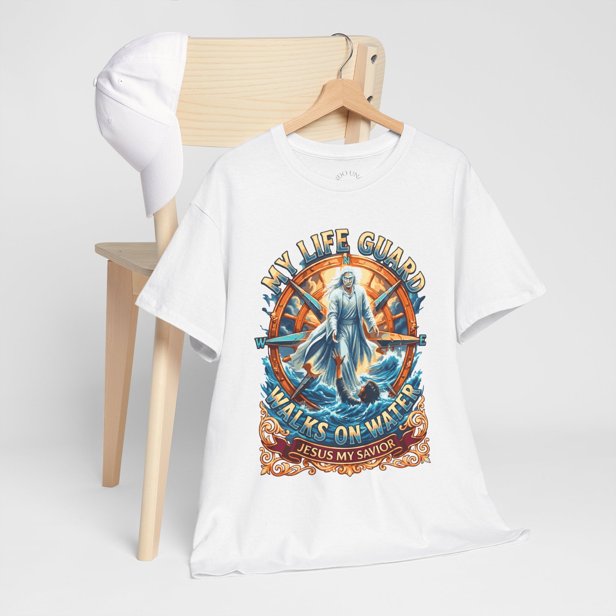 My Life Guard Walks On Water Unisex Heavy Cotton Tee