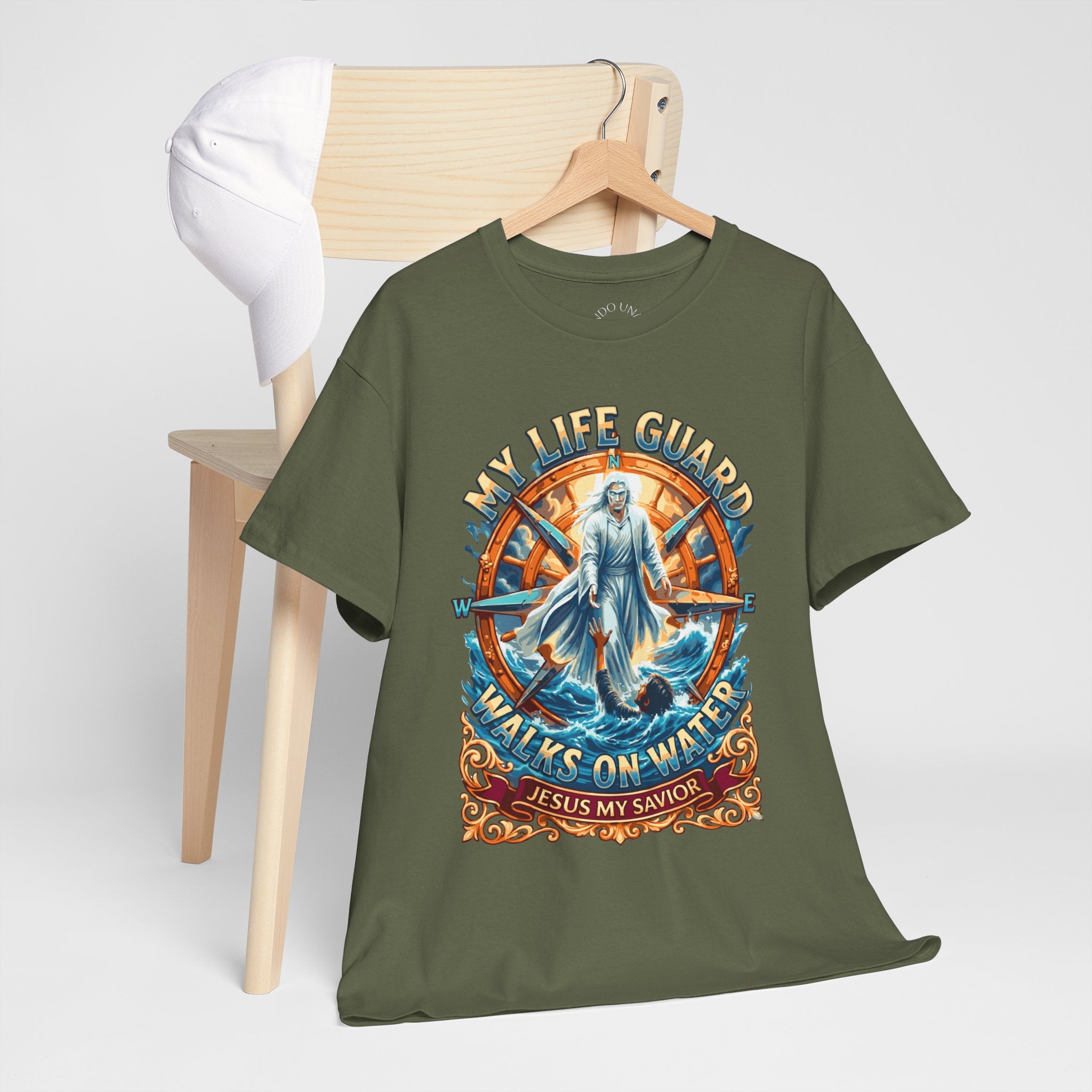 My Life Guard Walks On Water Unisex Heavy Cotton Tee
