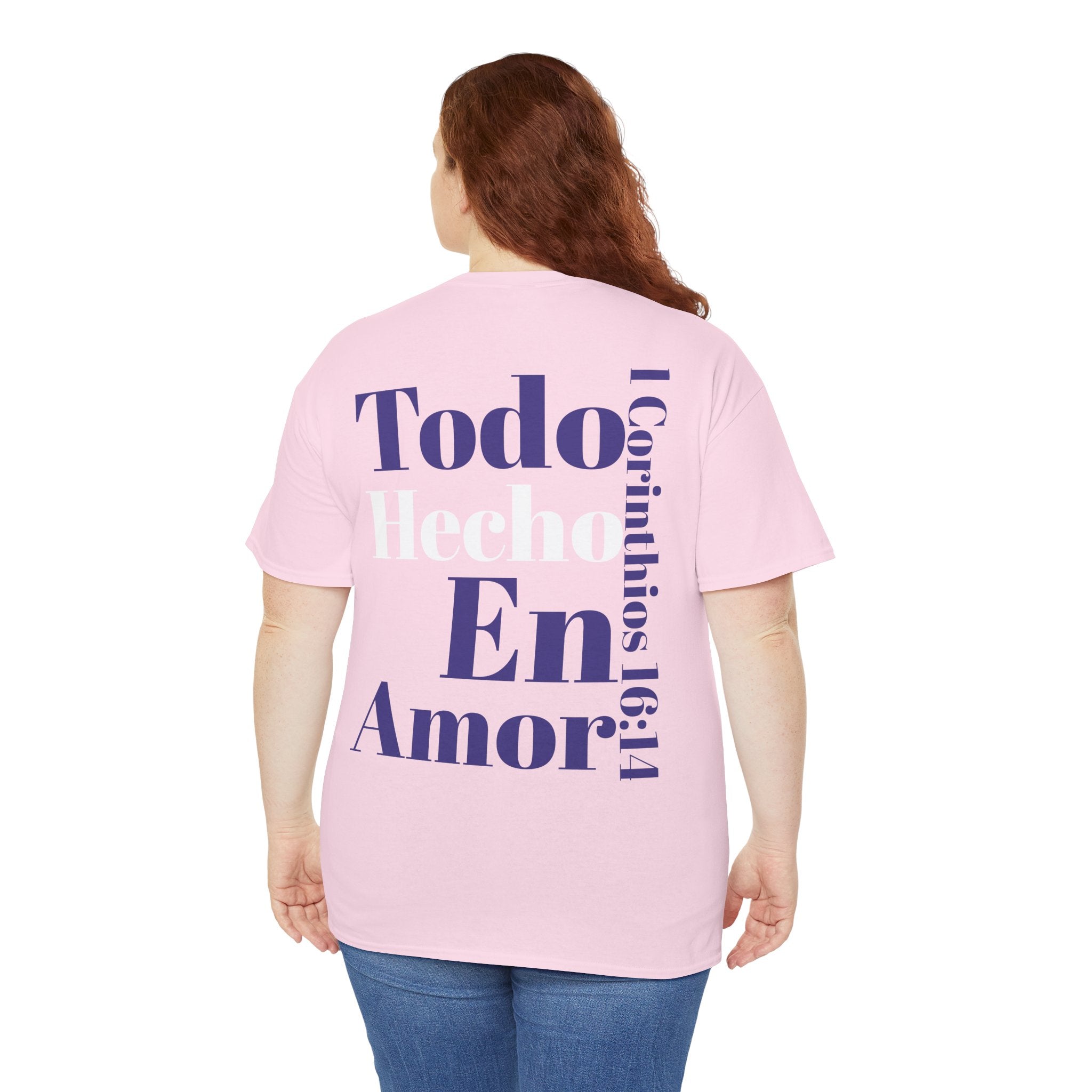 Do Everything in Love" 1 Corinthians 16:14 Christian T-Shirt Spanish bkop3