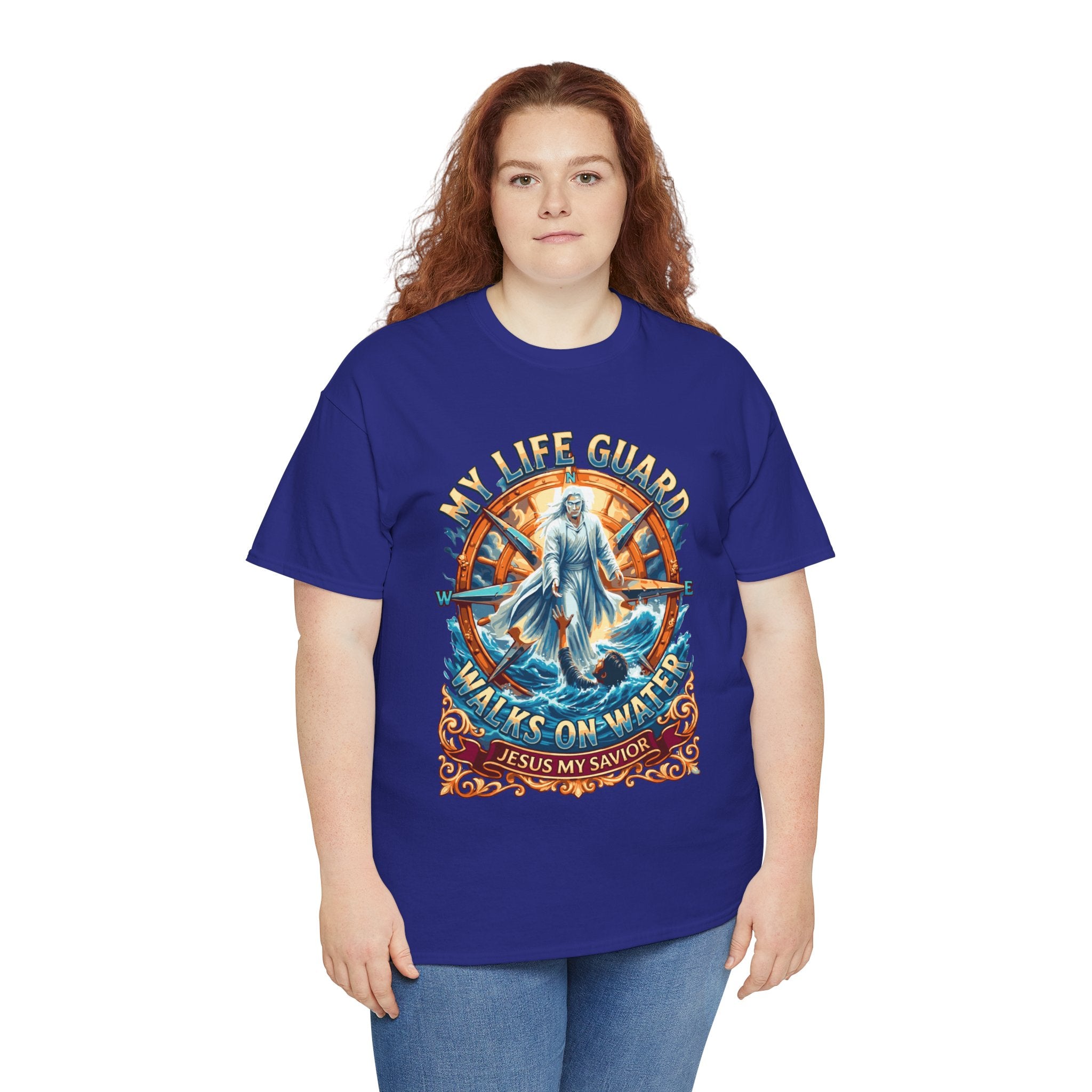 My Life Guard Walks On Water Unisex Heavy Cotton Tee