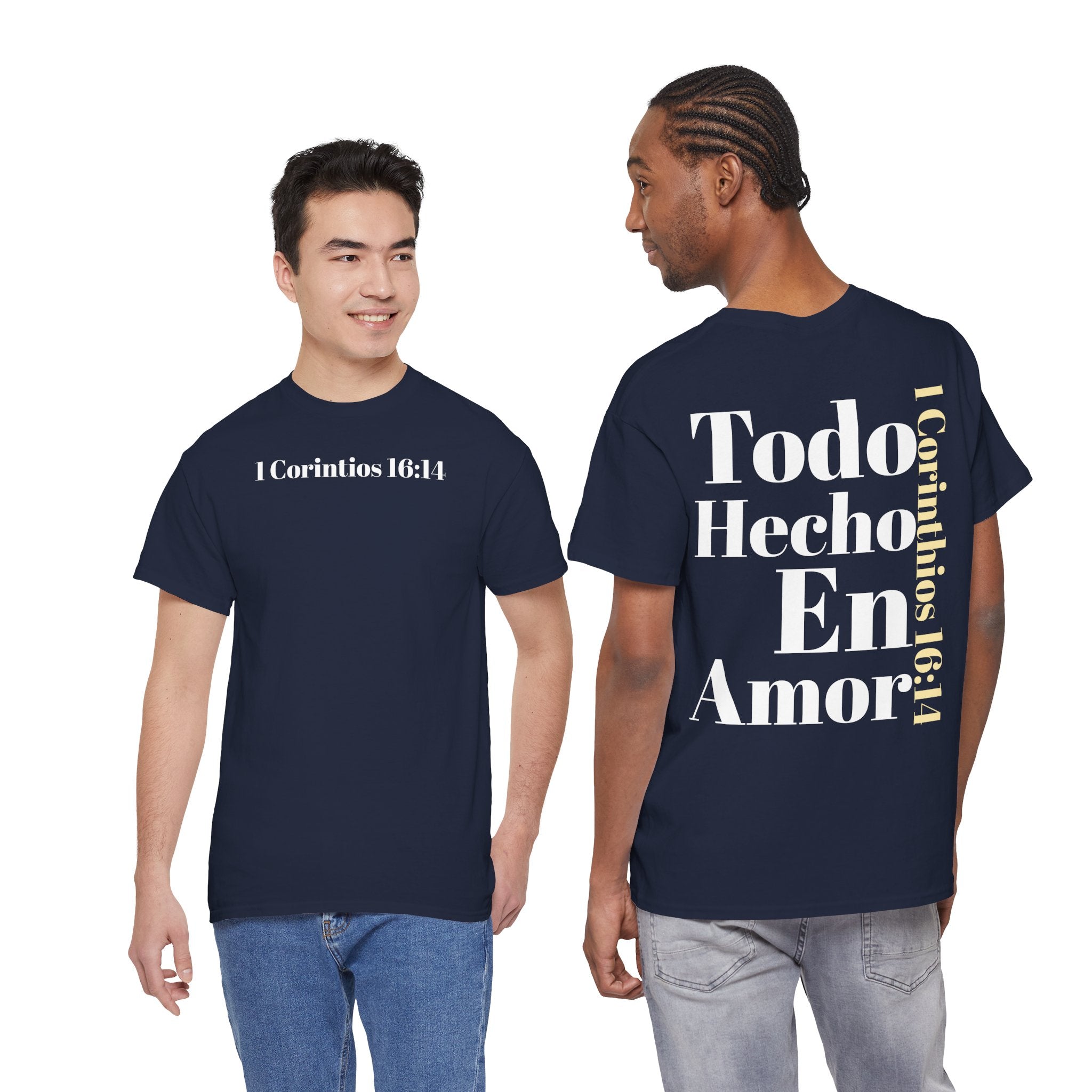Do Everything in Love" 1 Corinthians 16:14 Christian T-Shirt Spanish bkop2