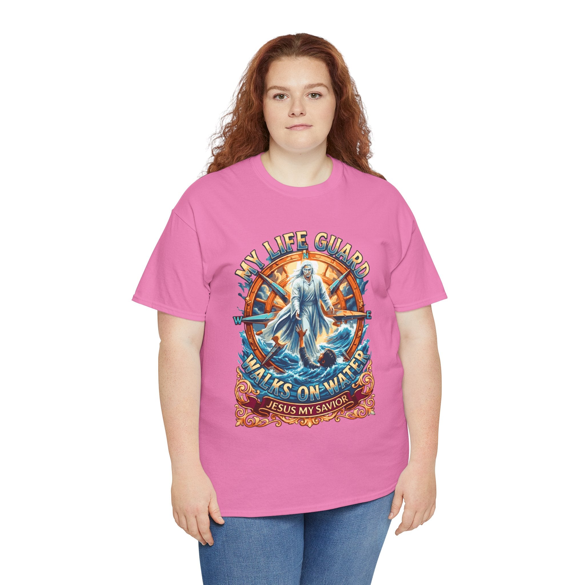 My Life Guard Walks On Water Unisex Heavy Cotton Tee
