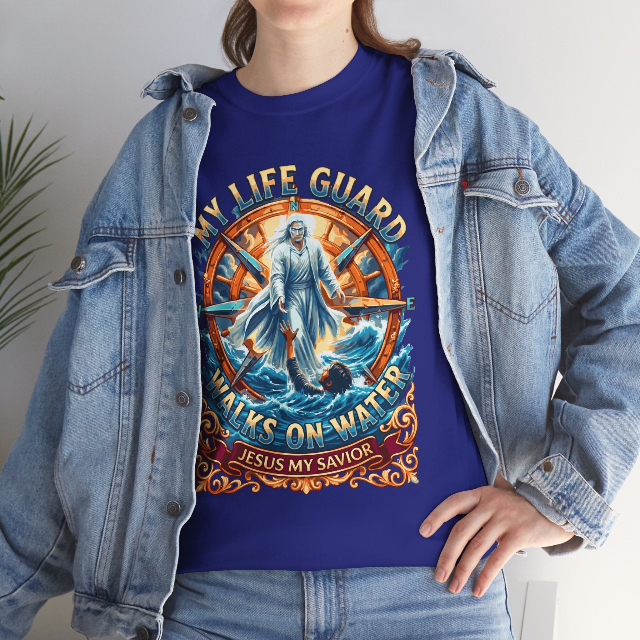 My Life Guard Walks On Water Unisex Heavy Cotton Tee