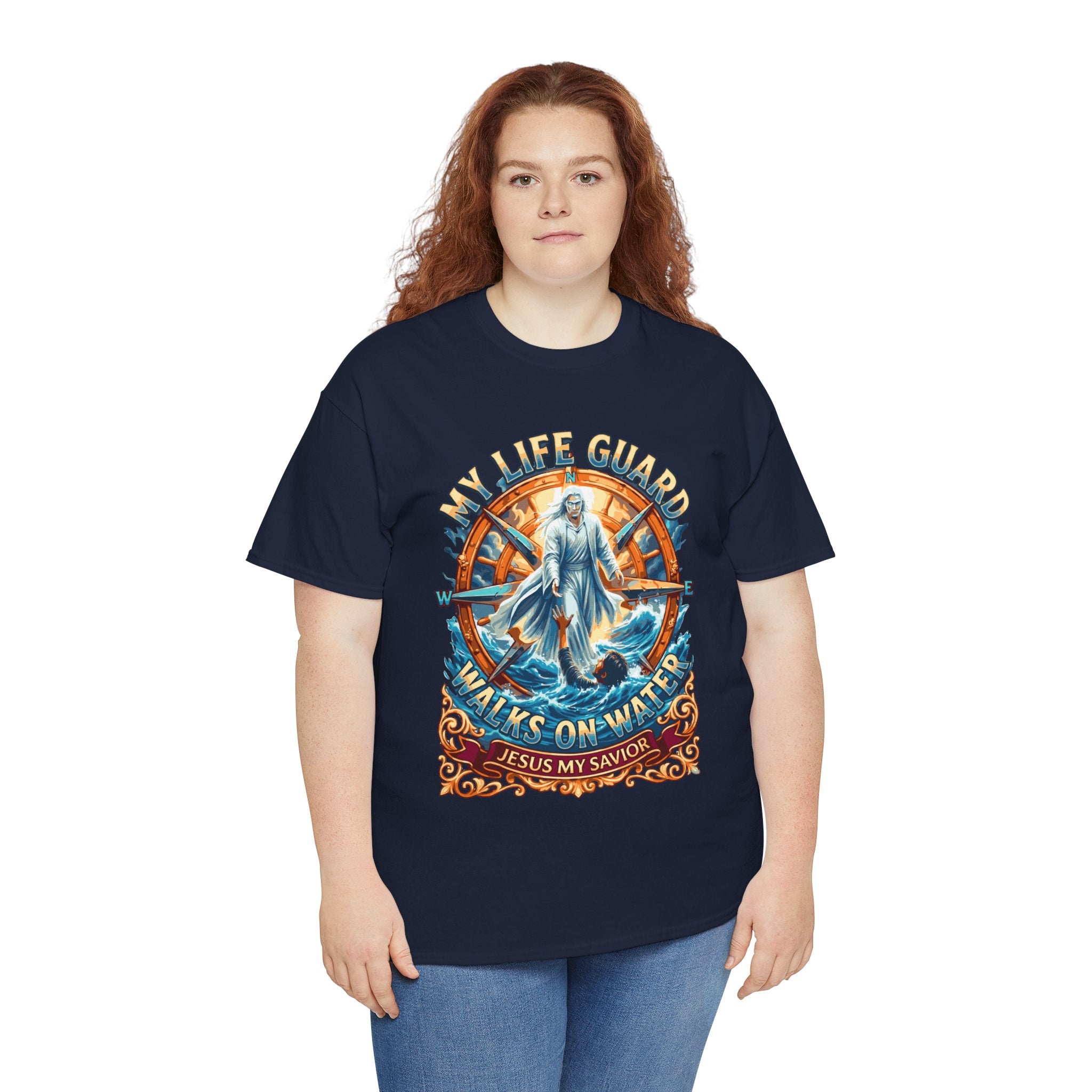 My Life Guard Walks On Water Unisex Heavy Cotton Tee