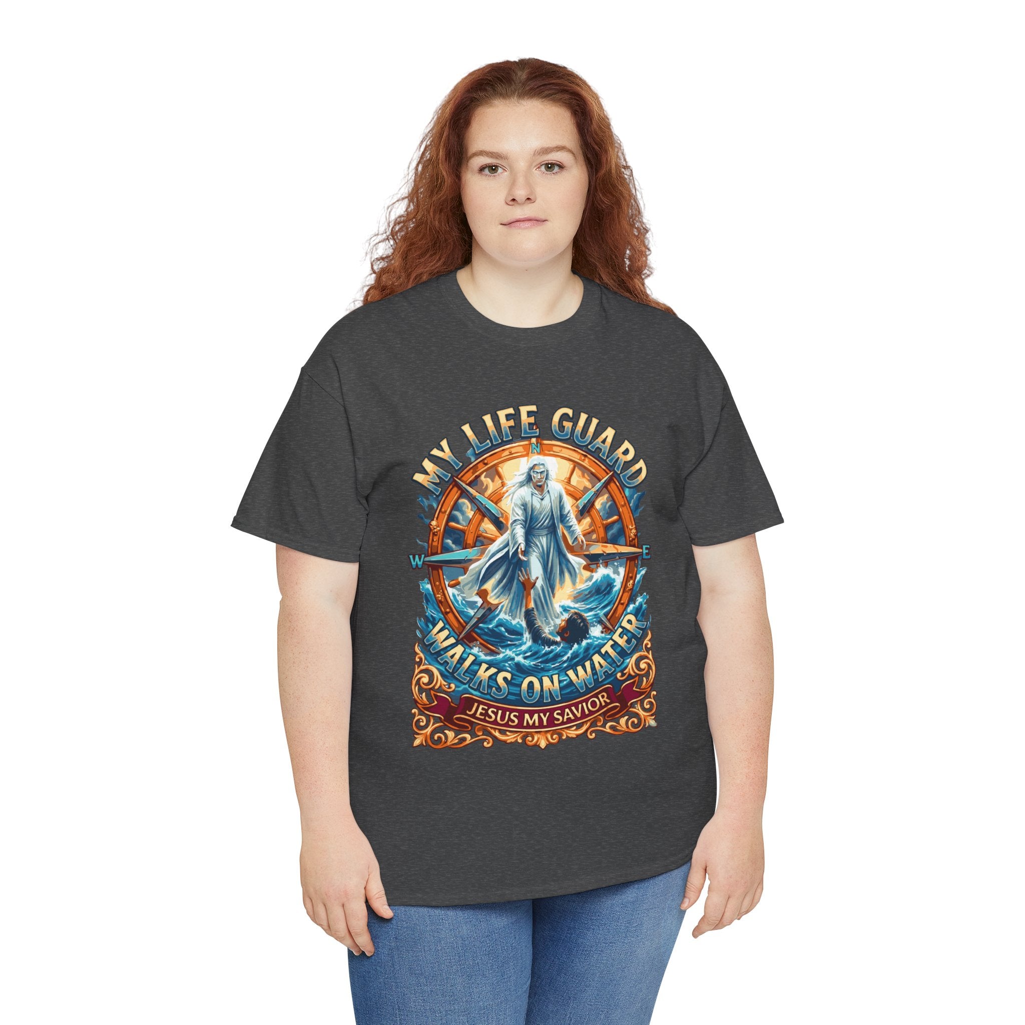 My Life Guard Walks On Water Unisex Heavy Cotton Tee