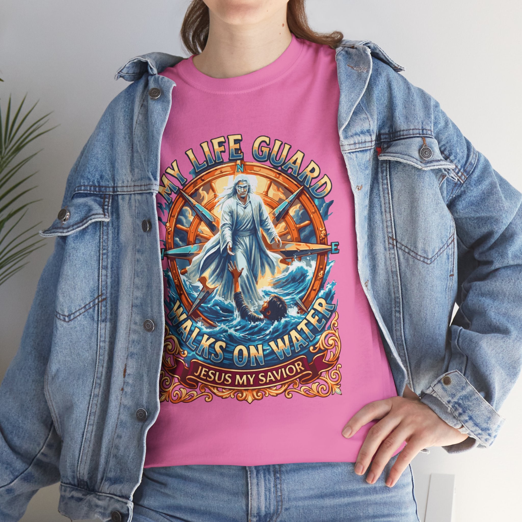 My Life Guard Walks On Water Unisex Heavy Cotton Tee