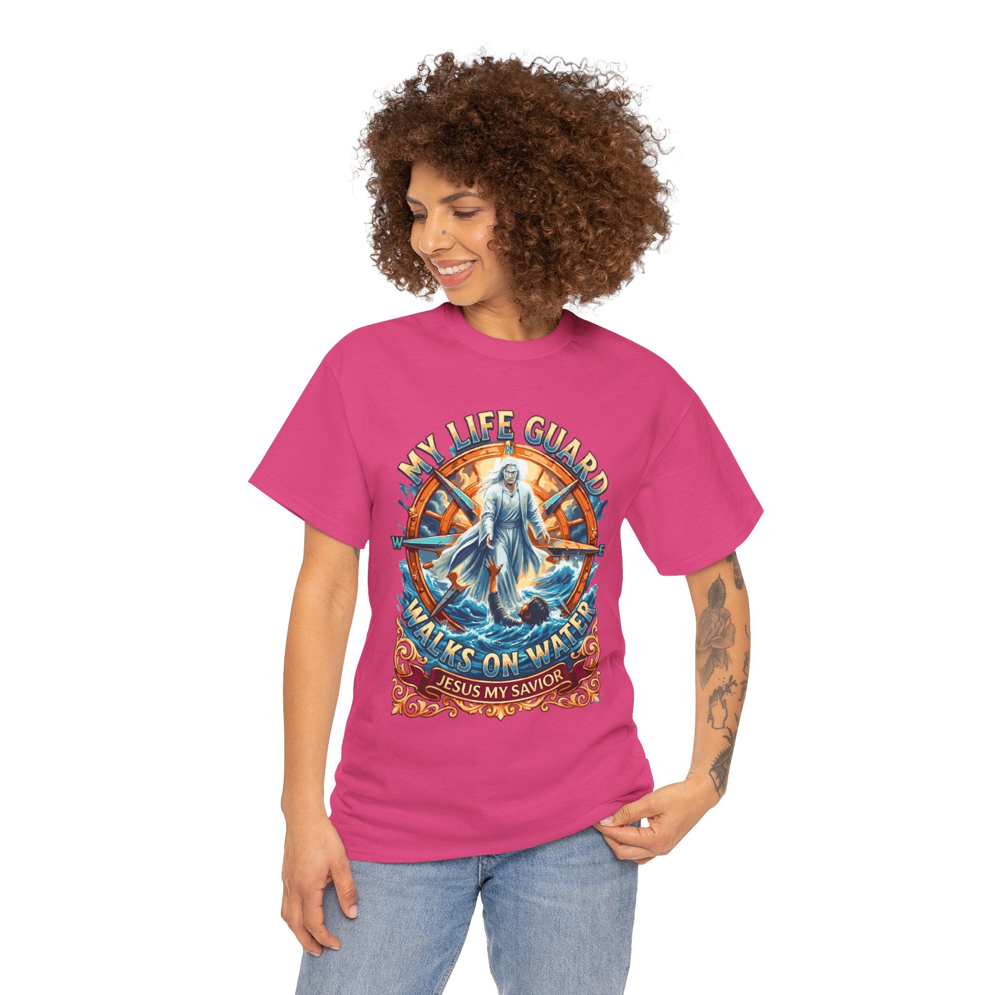 My Life Guard Walks On Water Unisex Heavy Cotton Tee