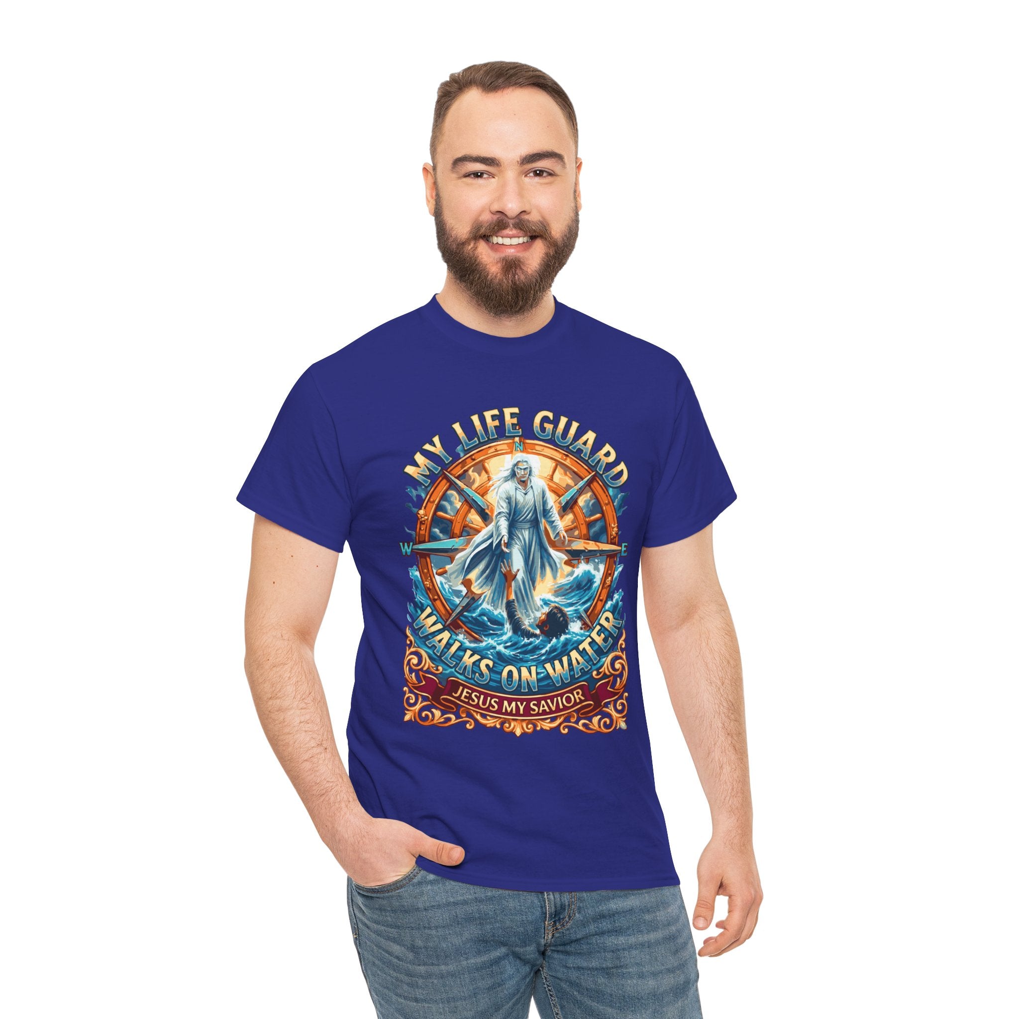 My Life Guard Walks On Water Unisex Heavy Cotton Tee