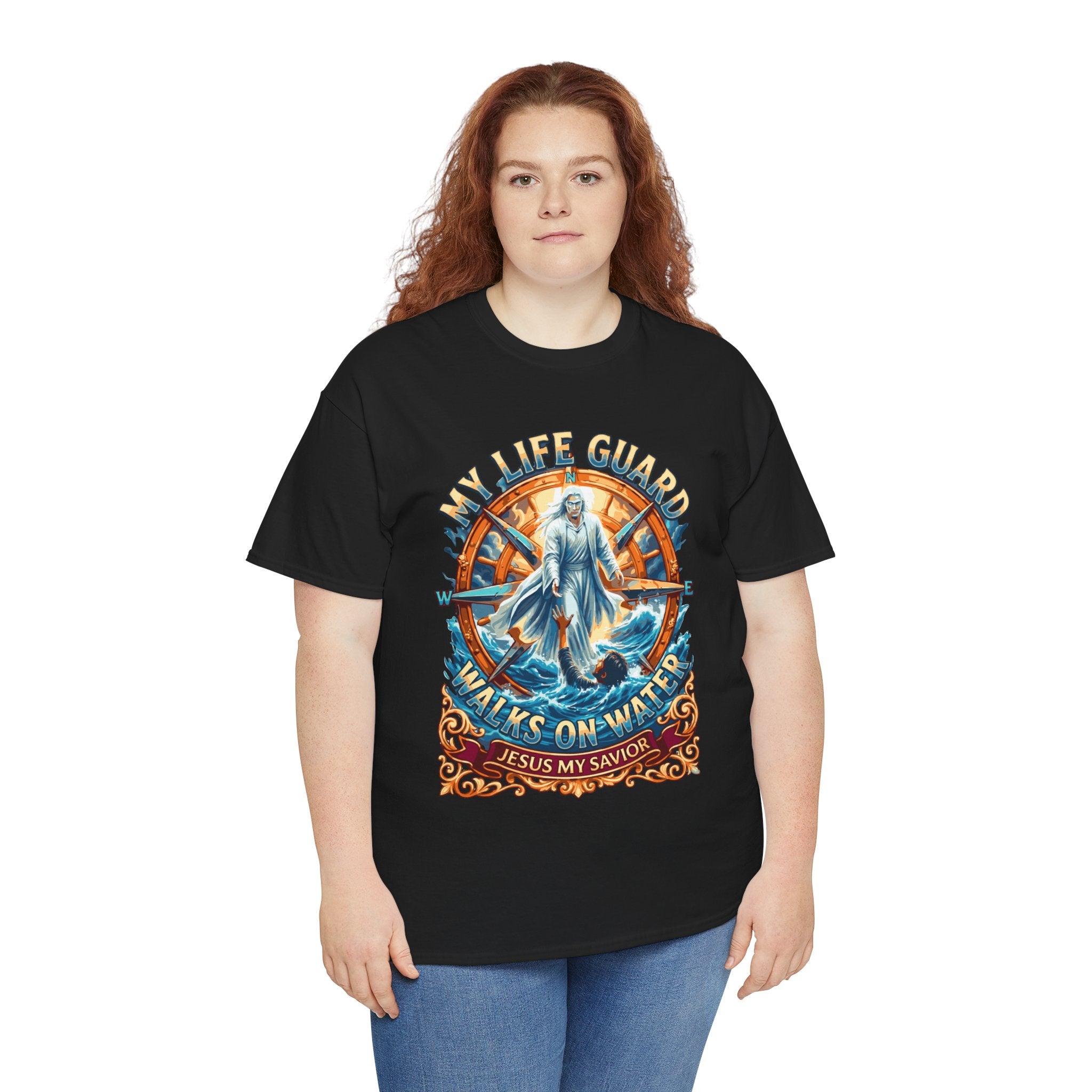 My Life Guard Walks On Water Unisex Heavy Cotton Tee