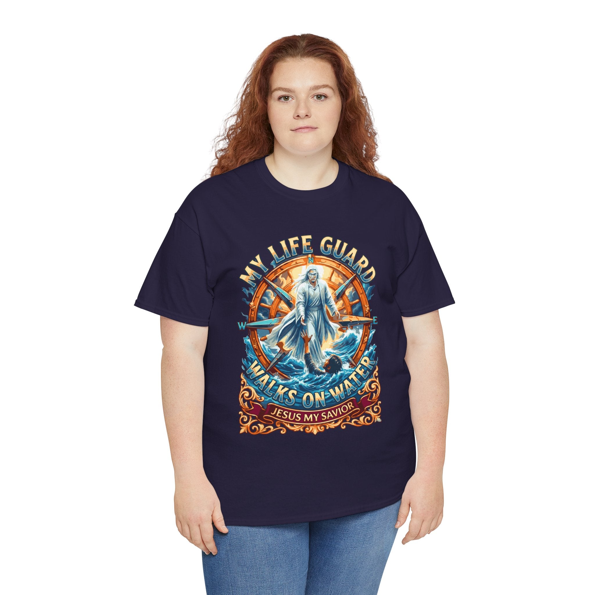 My Life Guard Walks On Water Unisex Heavy Cotton Tee