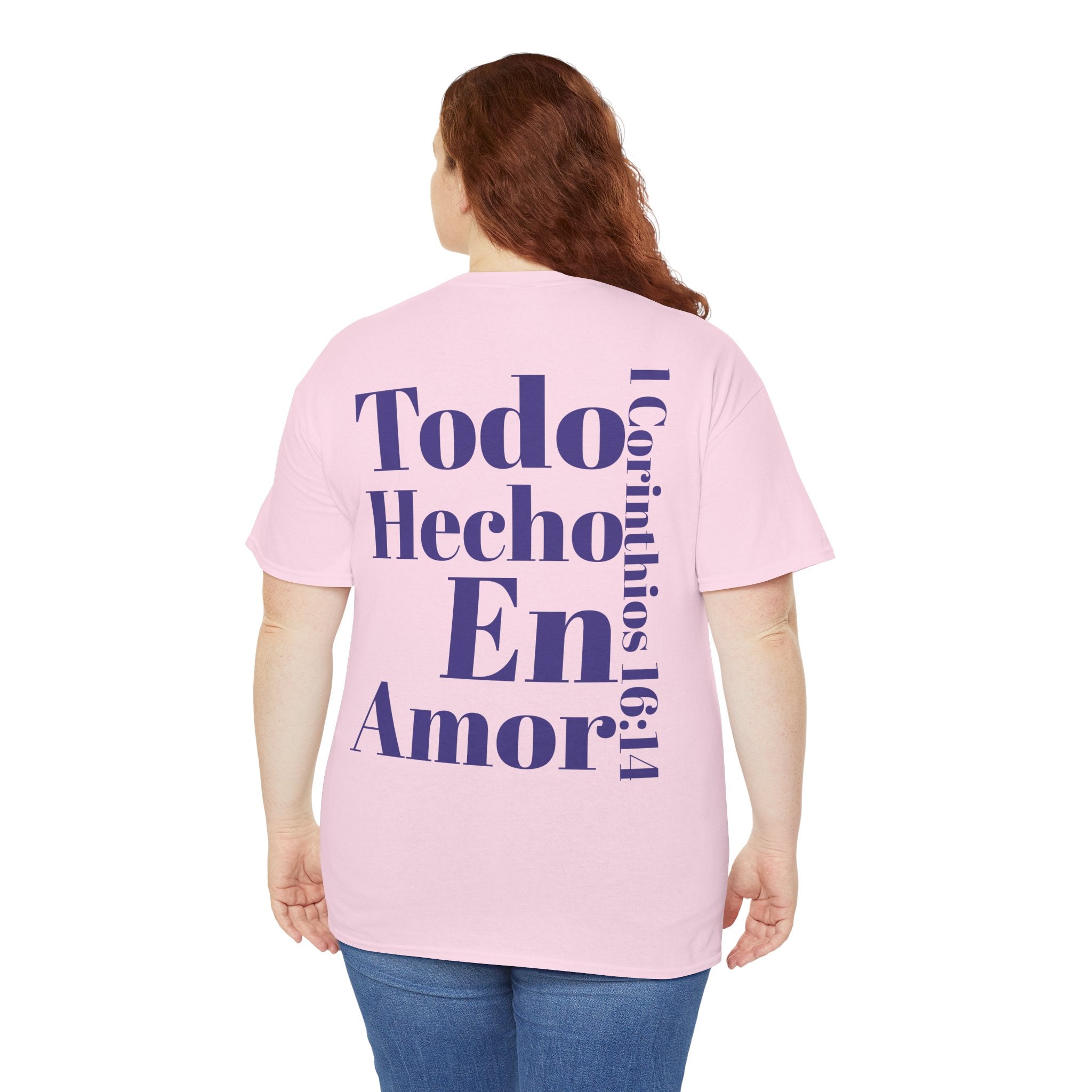 Do Everything in Love" 1 Corinthians 16:14 Christian T-Shirt Spanish bkop2